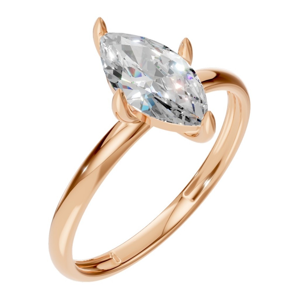 RI-9390 Rose Gold Ring SET - Main View