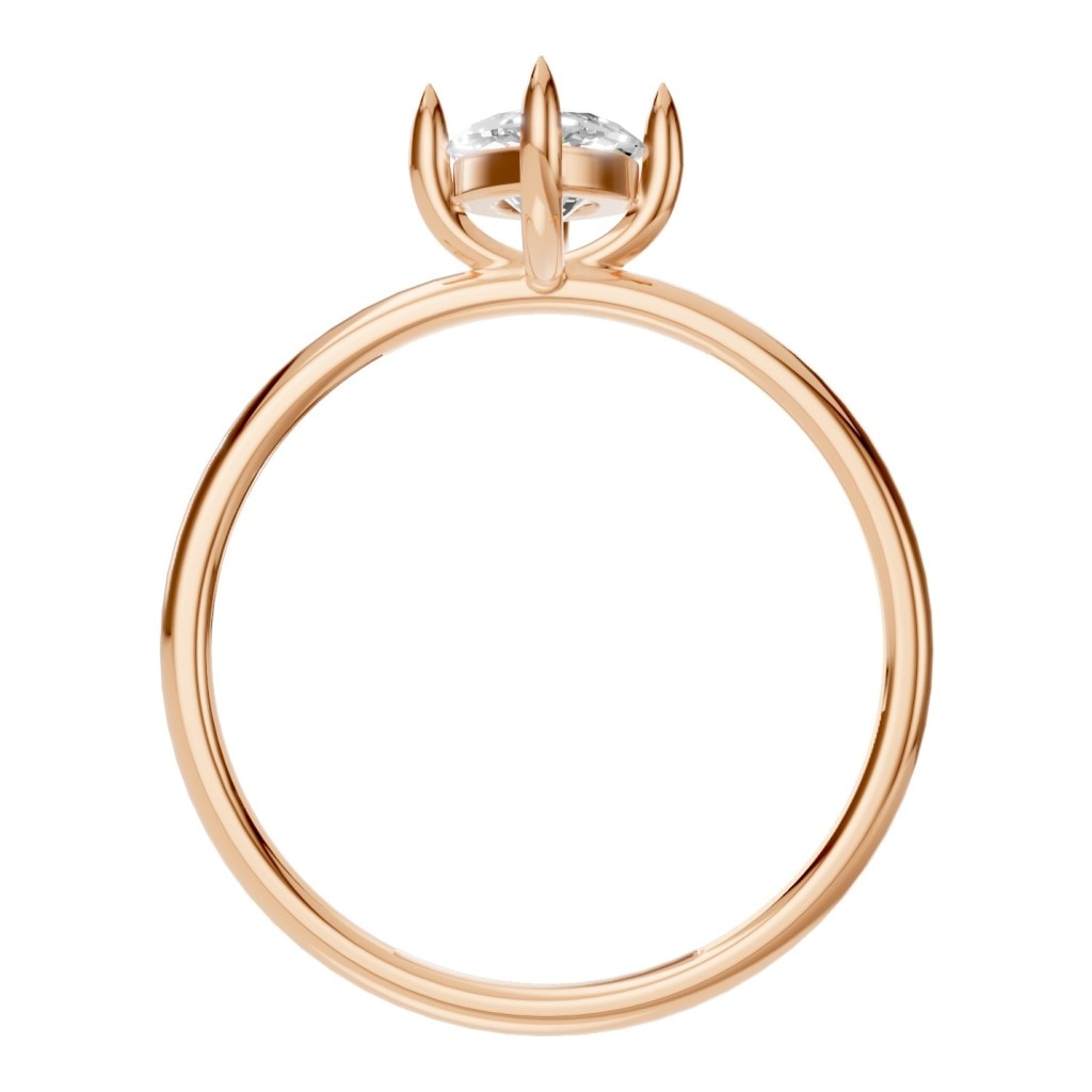RI-9390 Rose Gold Ring SET - Top View
