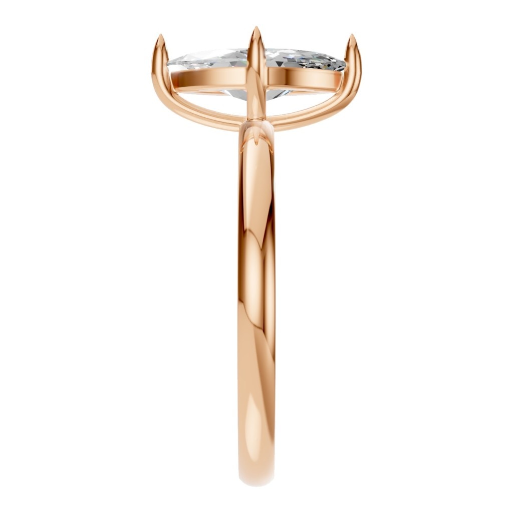 RI-9390 Rose Gold Ring SET - Side View