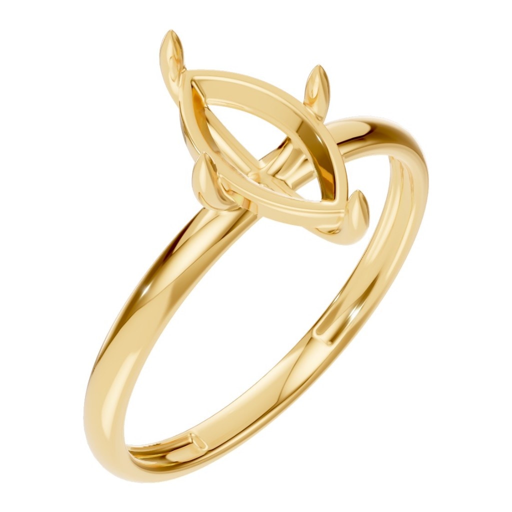 RI-9390 Yellow Gold Ring UNSET - Main View