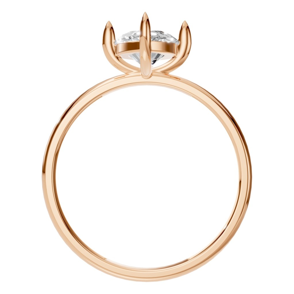 RI-9390 Rose Gold Ring SET - Top View