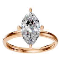 RI-9390 Rose Gold Ring SET - Front View