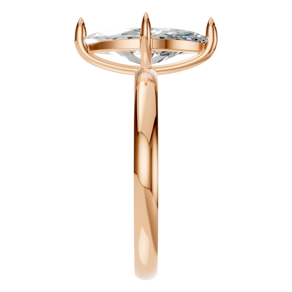 RI-9390 Rose Gold Ring SET - Side View