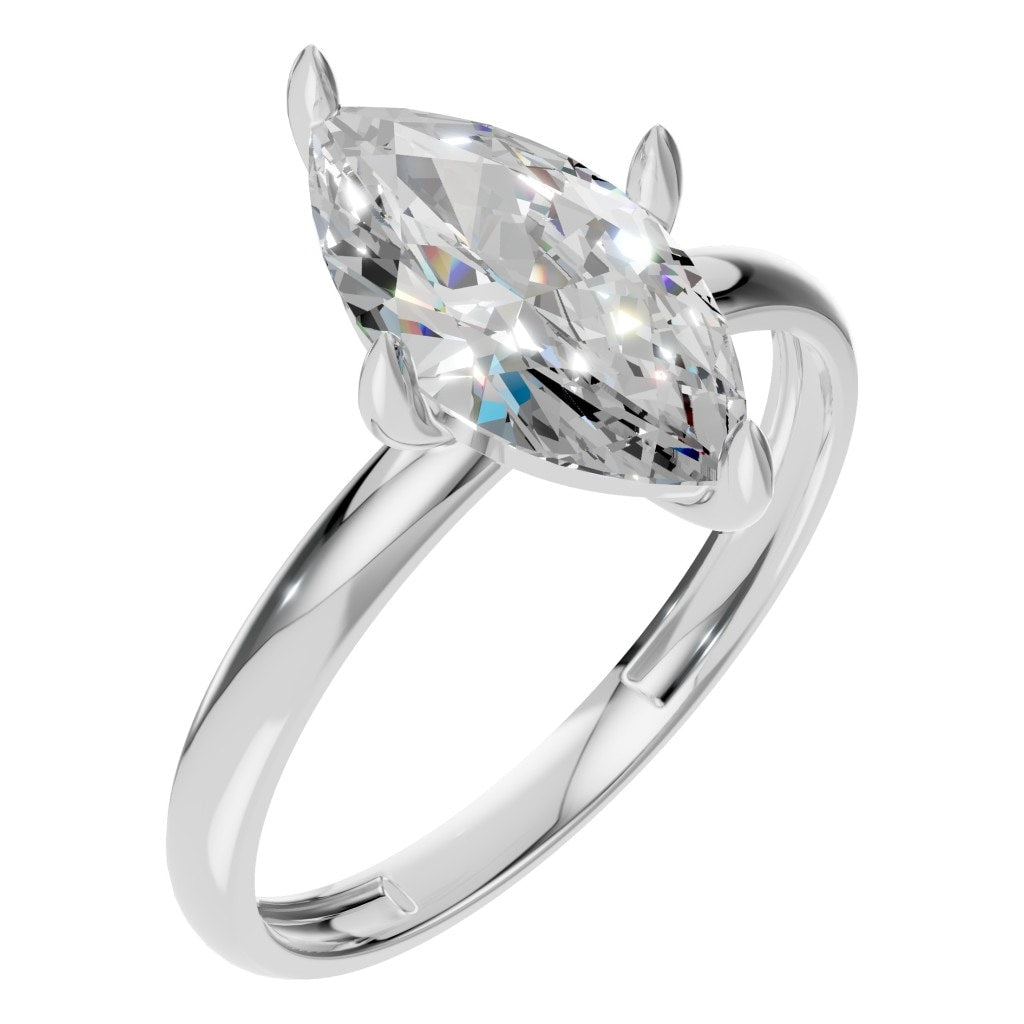 RI-9390 White Gold Ring SET - Main View