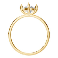 RI-9390 Yellow Gold Ring SET - Top View