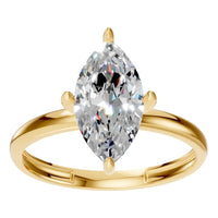 RI-9390 Yellow Gold Ring SET - Front View