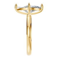 RI-9390 Yellow Gold Ring SET - Side View