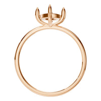 RI-9390 Rose Gold Ring UNSET - Top View
