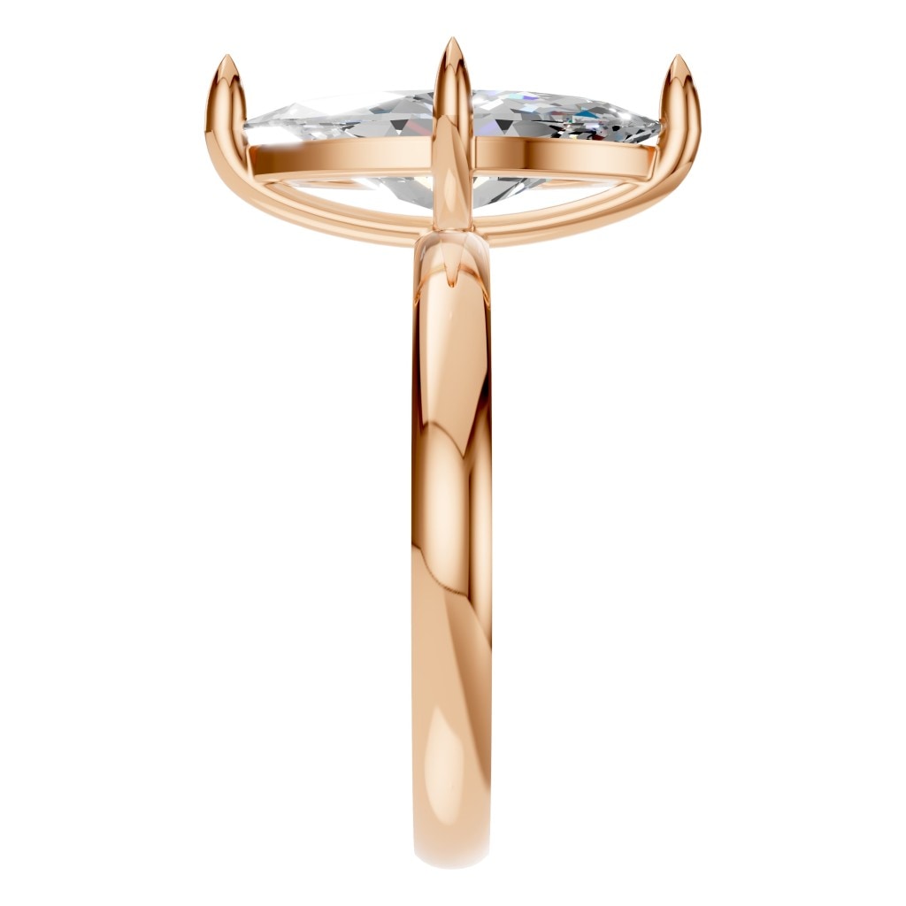 RI-9390 Rose Gold Ring SET - Side View