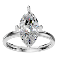 RI-9390 White Gold Ring SET - Front View