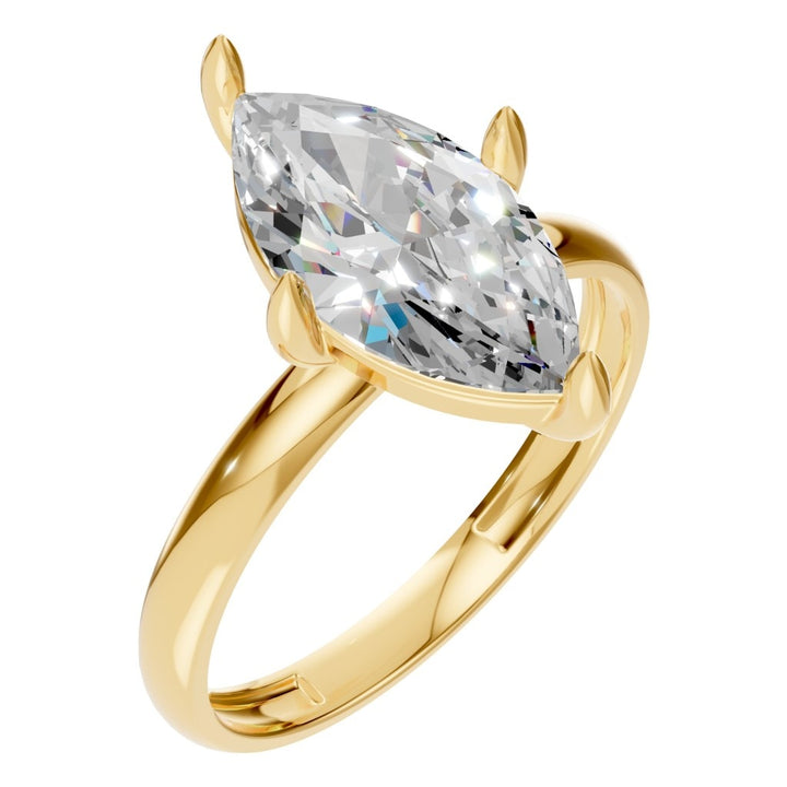 Solitaire Ring Mounting - Marquise 13x6.5mm