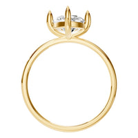 RI-9390 Yellow Gold Ring SET - Top View