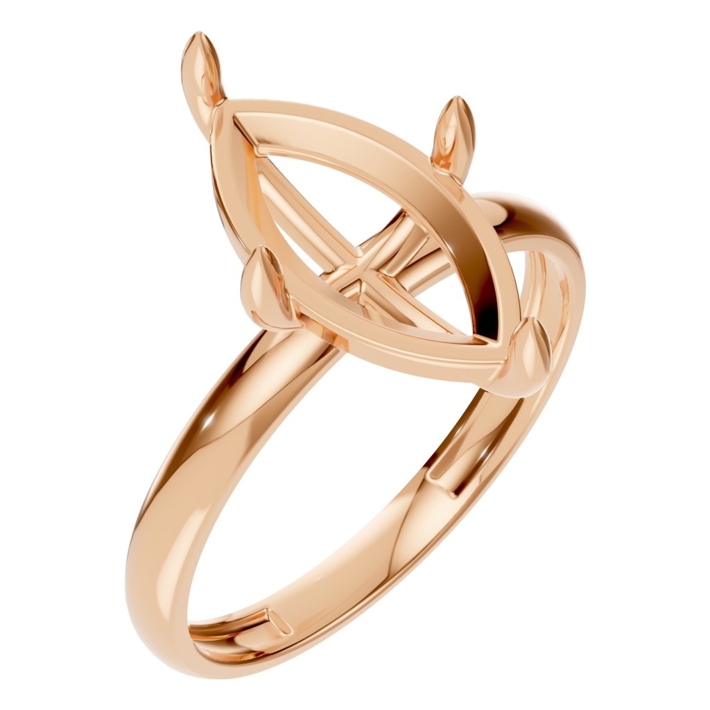 RI-9390 Rose Gold Ring UNSET - Main View