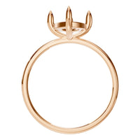 RI-9390 Rose Gold Ring UNSET - Top View