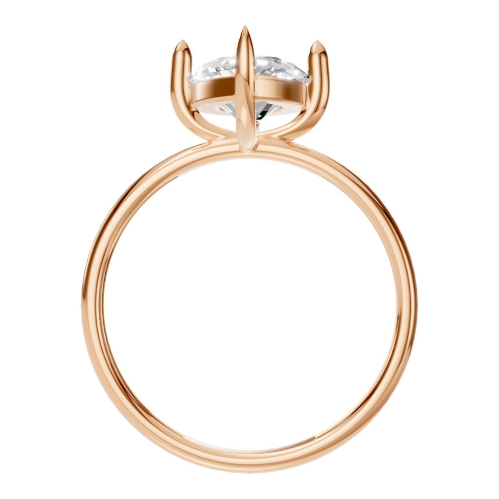 RI-9390 Rose Gold Ring SET - Top View