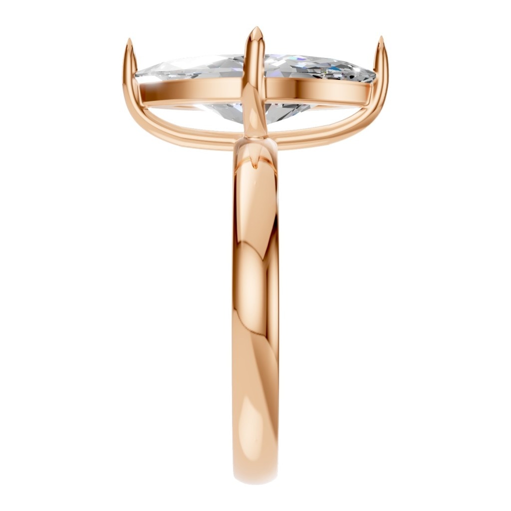 RI-9390 Rose Gold Ring SET - Side View