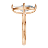 RI-9390 Rose Gold Ring SET - Side View