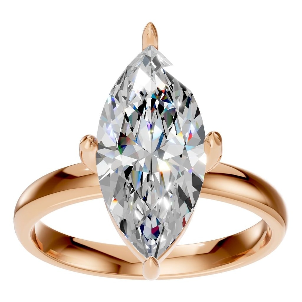 RI-9390 Rose Gold Ring SET - Front View