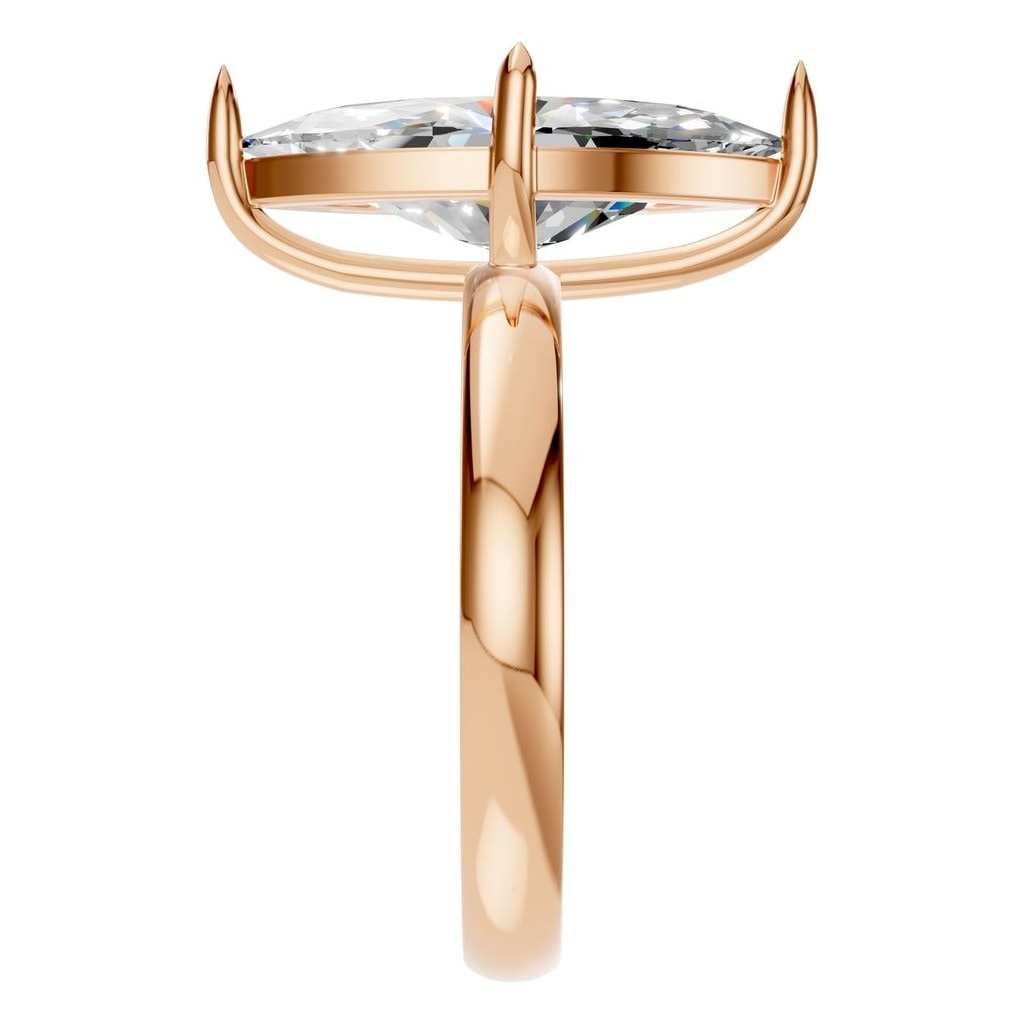 RI-9390 Rose Gold Ring SET - Side View