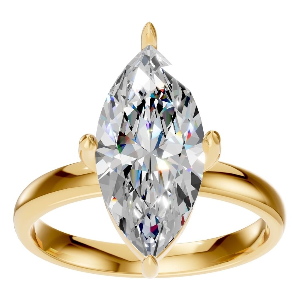 RI-9390 Yellow Gold Ring SET - Front View