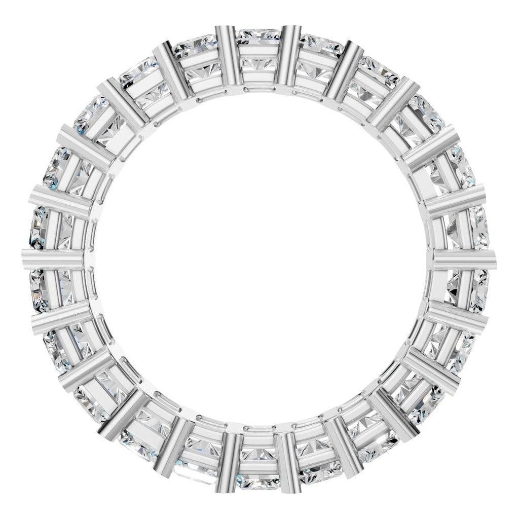 RI-9406 White Gold Ring SET - Top View