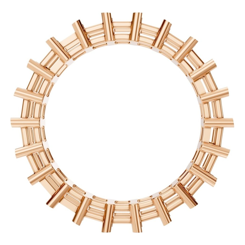 RI-9406 Rose Gold Ring UNSET - Top View