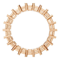 RI-9406 Rose Gold Ring UNSET - Top View