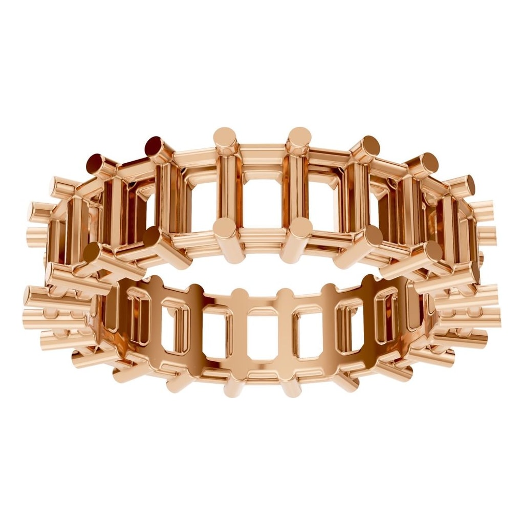 RI-9406 Rose Gold Ring UNSET - Front View