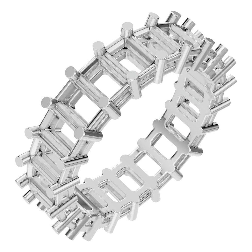RI-9406 White Gold Ring UNSET - Main View