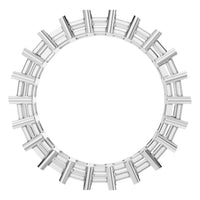 RI-9406 White Gold Ring UNSET - Top View