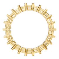 RI-9406 Yellow Gold Ring UNSET - Top View