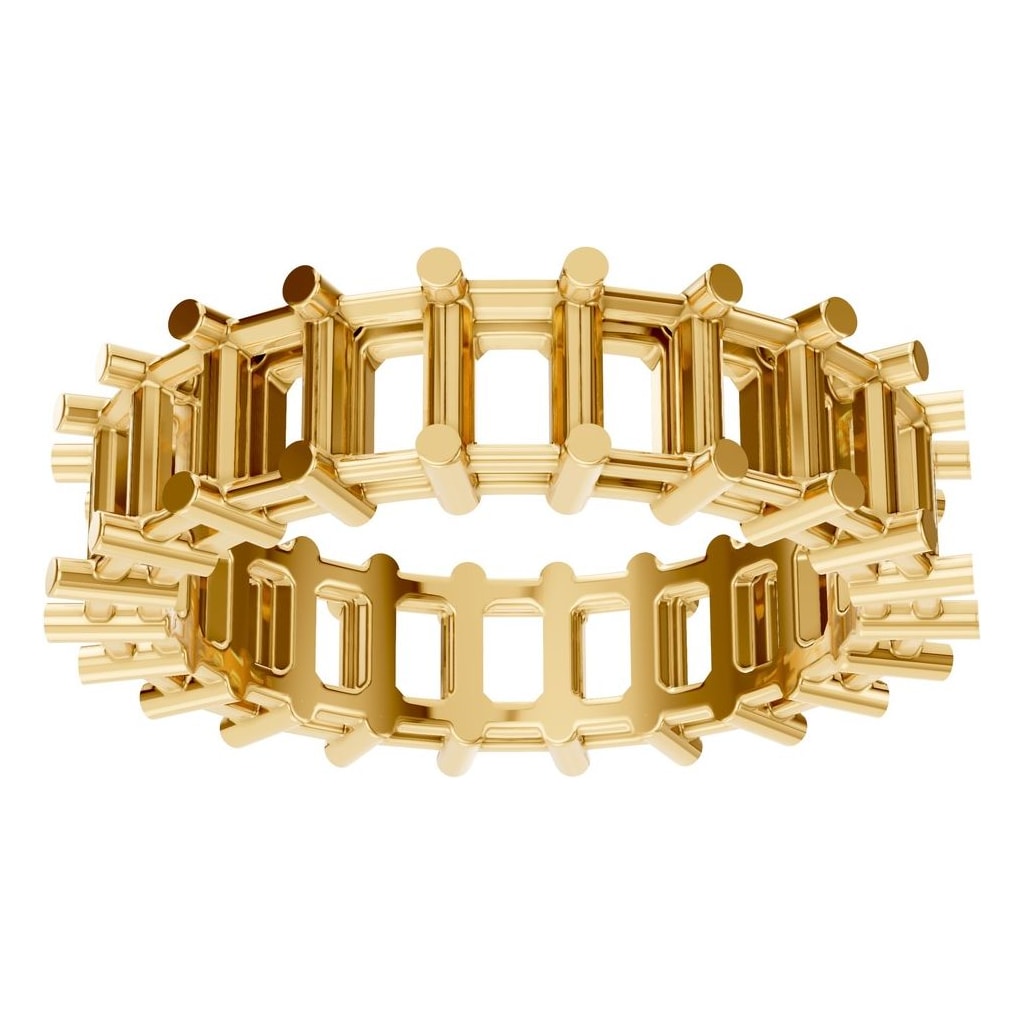 RI-9406 Yellow Gold Ring UNSET - Front View