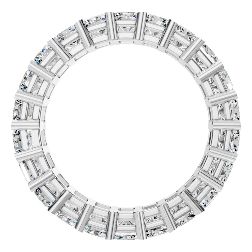 RI-9406 White Gold Ring SET - Top View