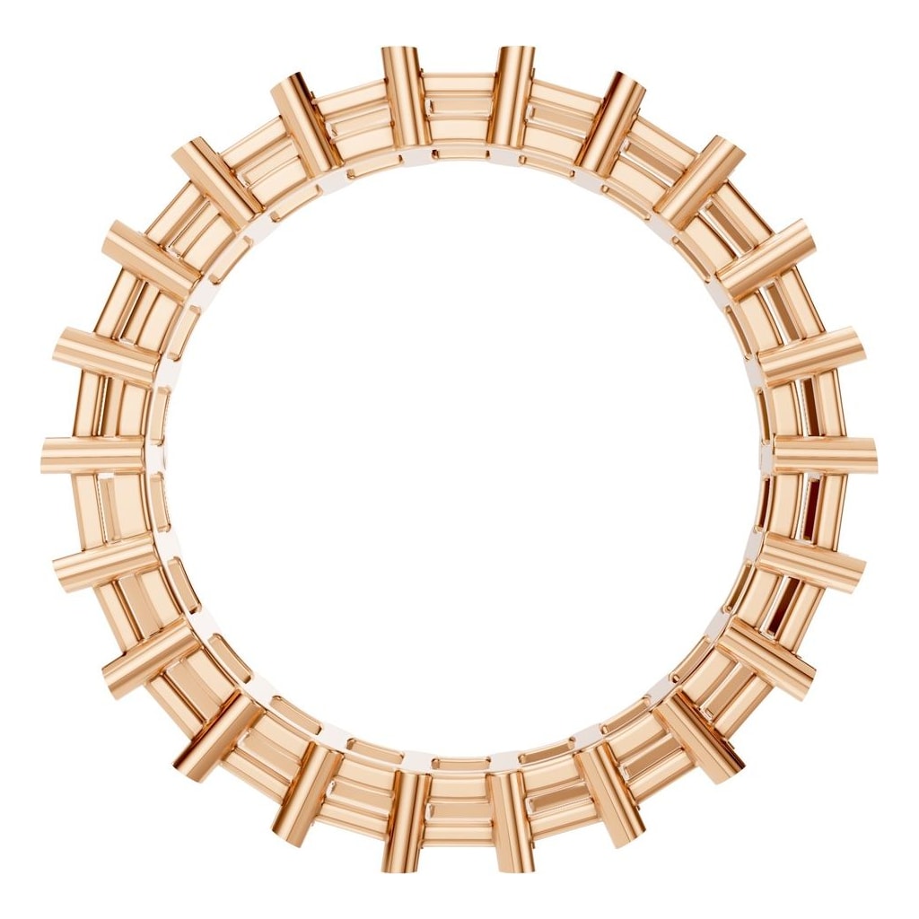 RI-9406 Rose Gold Ring UNSET - Top View