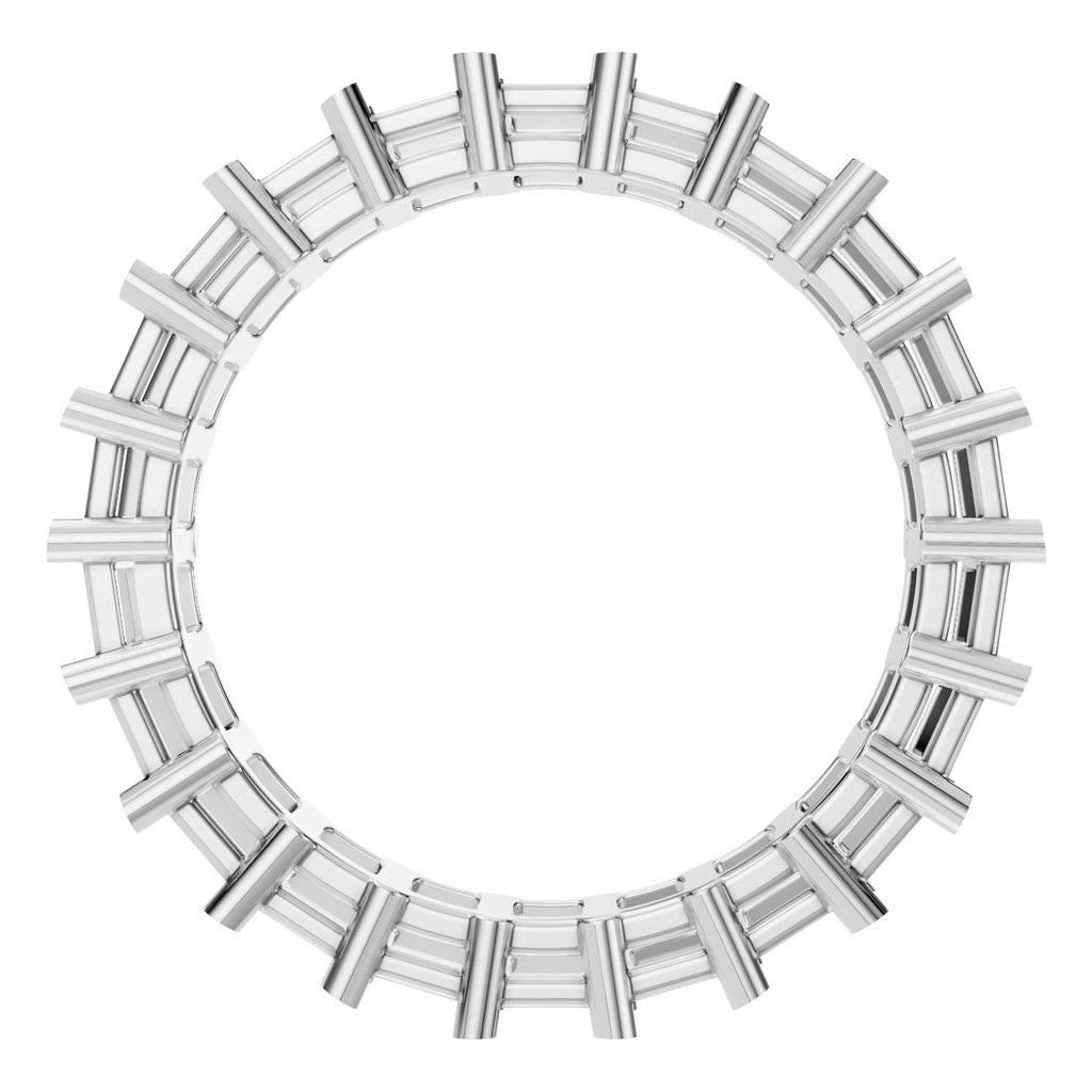 RI-9406 White Gold Ring UNSET - Top View