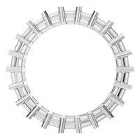 RI-9406 White Gold Ring UNSET - Top View