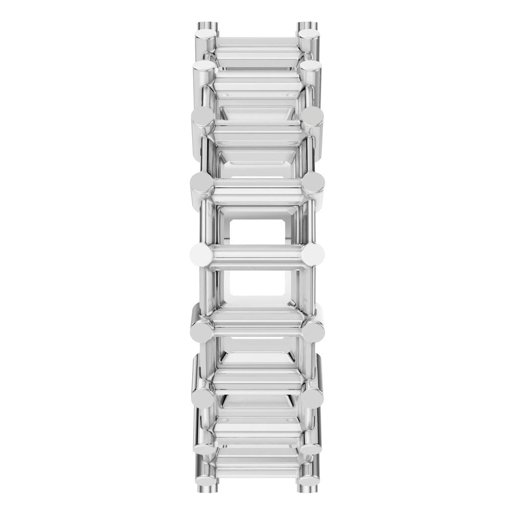 RI-9406 White Gold Ring UNSET - Side View