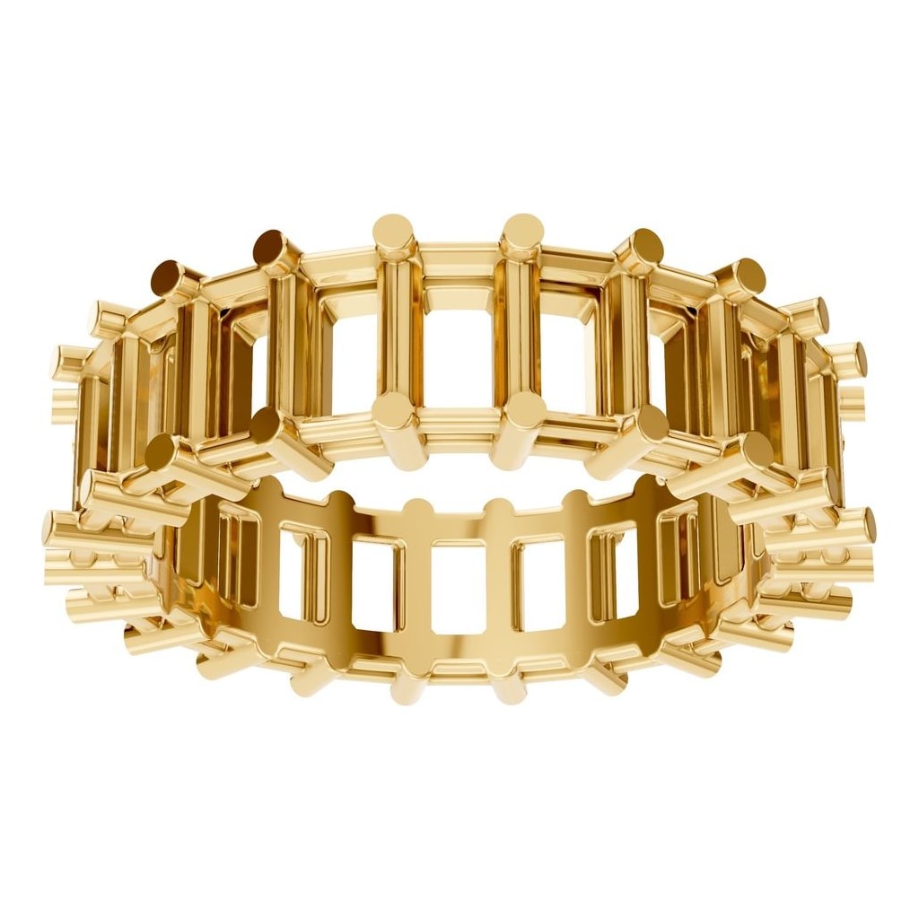 RI-9406 Yellow Gold Ring UNSET - Front View
