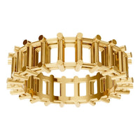 RI-9406 Yellow Gold Ring UNSET - Front View