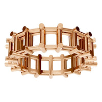 RI-9406 Rose Gold Ring UNSET - Front View