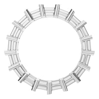 RI-9406 White Gold Ring UNSET - Top View