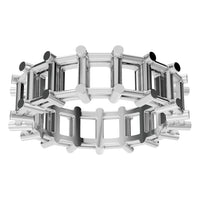 RI-9406 White Gold Ring UNSET - Front View