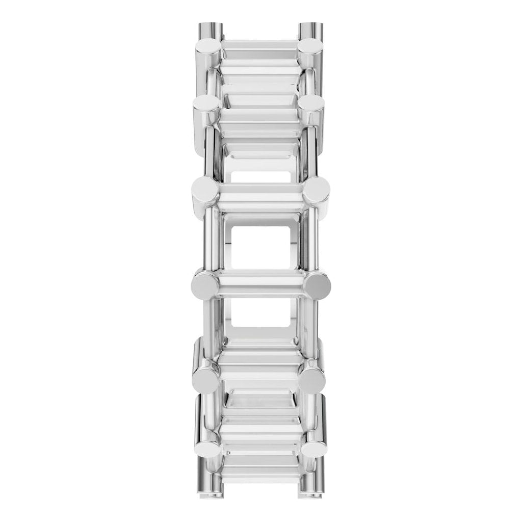 RI-9406 White Gold Ring UNSET - Side View