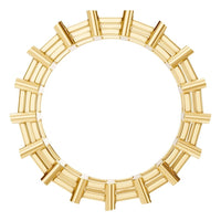 RI-9406 Yellow Gold Ring UNSET - Top View