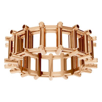 RI-9406 Rose Gold Ring UNSET - Front View
