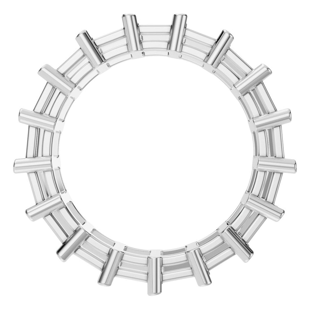 RI-9406 White Gold Ring UNSET - Top View