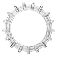 RI-9406 White Gold Ring UNSET - Top View