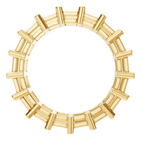 RI-9406 Yellow Gold Ring UNSET - Top View