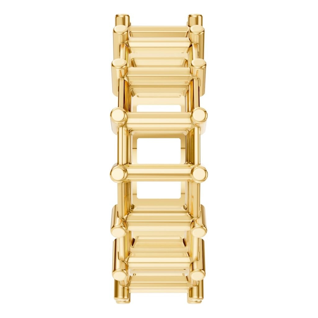 RI-9406 Yellow Gold Ring UNSET - Side View