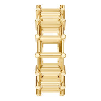 RI-9406 Yellow Gold Ring UNSET - Side View